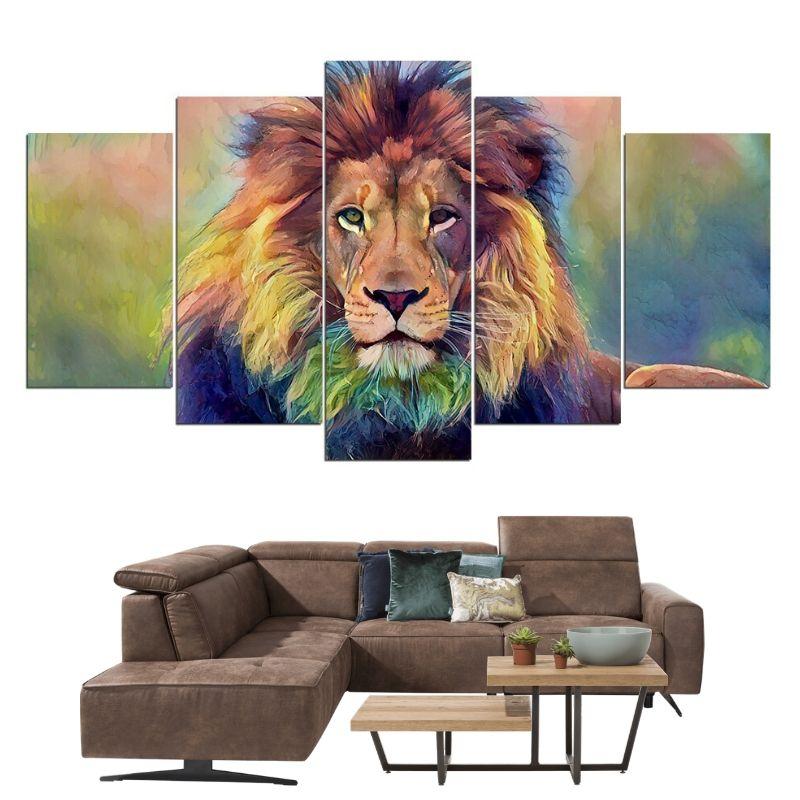 Tableau Lion Origami