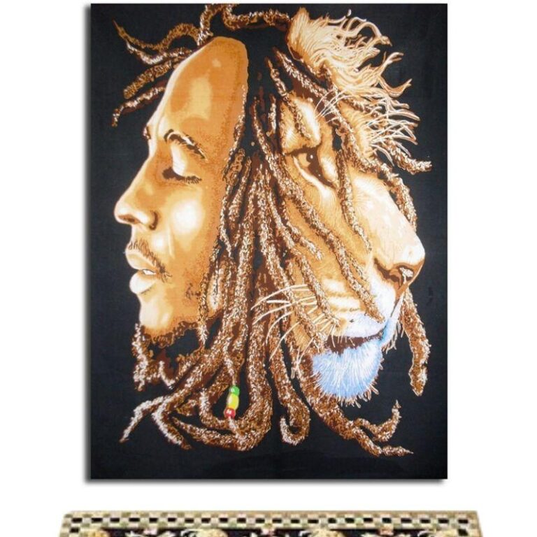 Tableau Lion Rasta