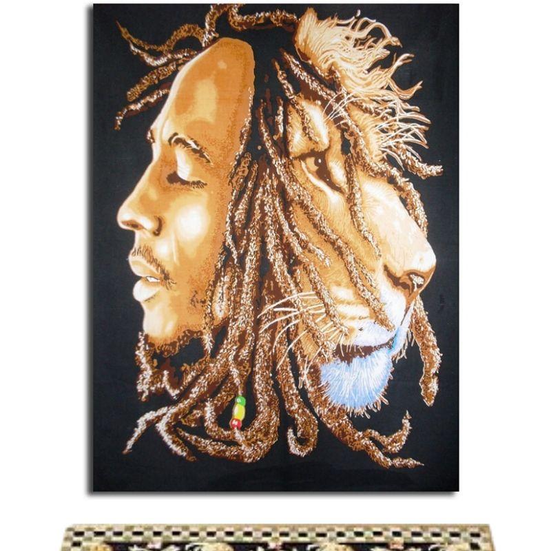 Tableau Lion Rasta