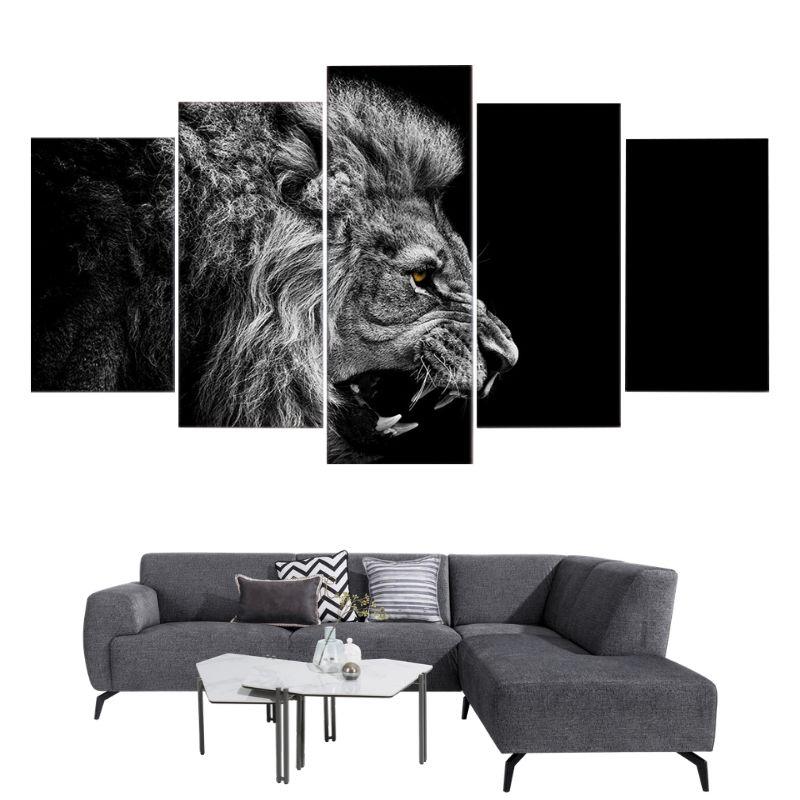 Tableau Lion Rugissant
