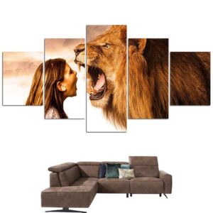 Tableau Lion Trempe