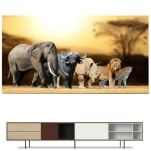 Tableau Lion Vie Sauvage