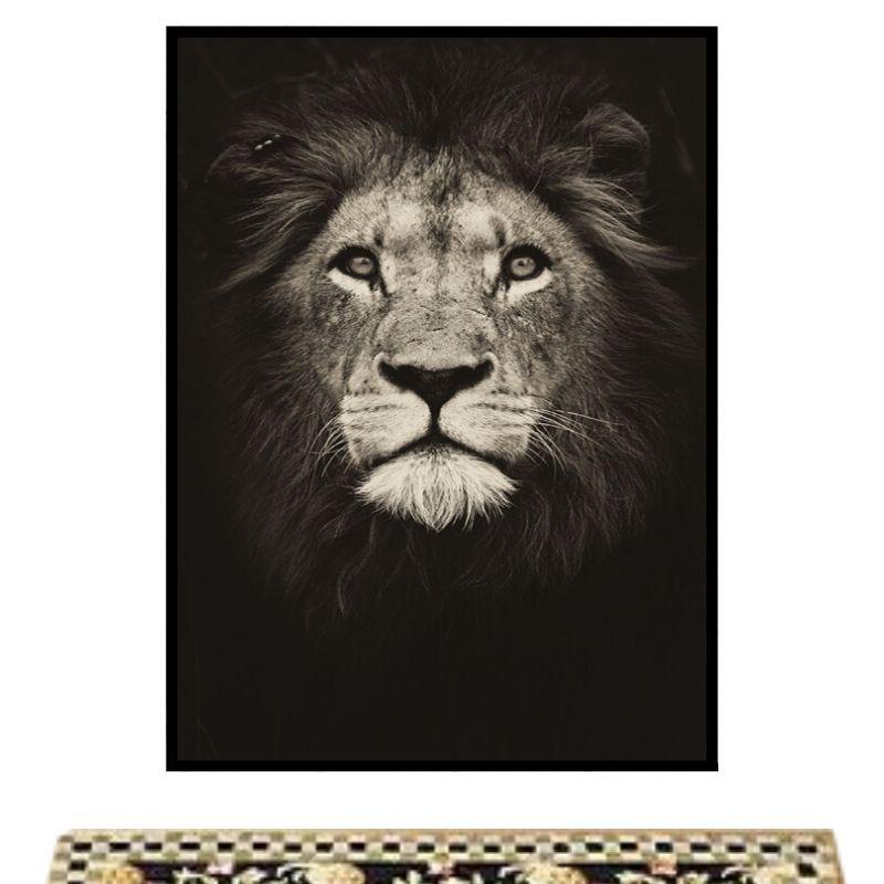 Tableau Lion Vieillit