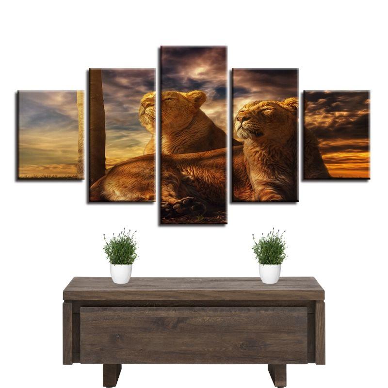 Tableau Lionnes