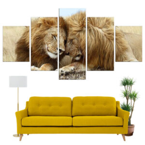Tableau Lions Frères | Lion Royaume