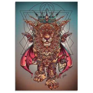 Tableau Toile Lion