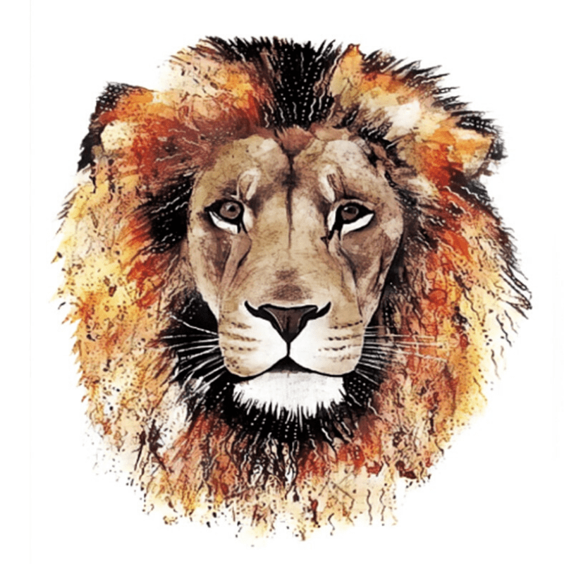 Tatouage Éphémère Lion Cool