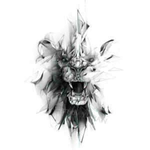 Tatouage Éphémère Lion Glace