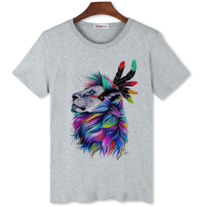 T-shirt lion pour homme.