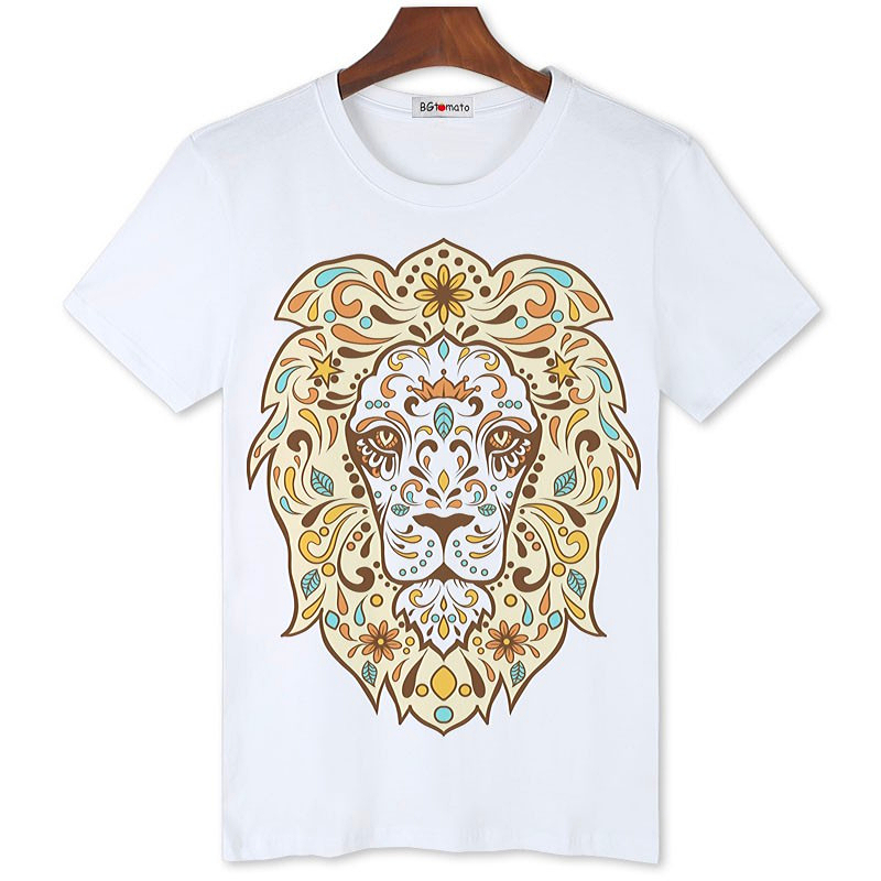 T-shirt tête de lion pour homme.