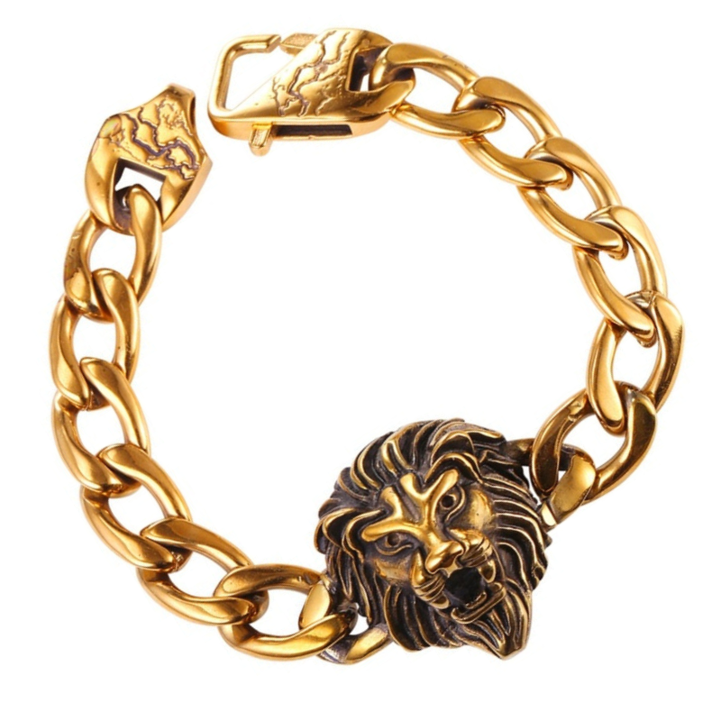 Gourmette Lion qui Rugit