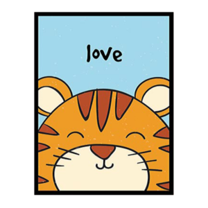 Cadre tigre enfant.
