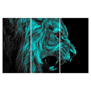toile photo tête de lion