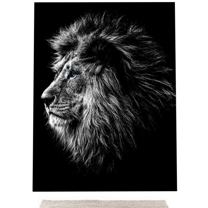 Toile Lion Noir et Blanc