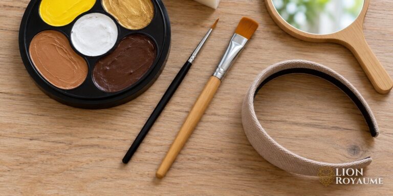 Maquillage de lion facile : tutoriel pas à pas, enfant et adulte
